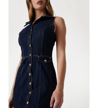 Guess Abito in denim blu aderente