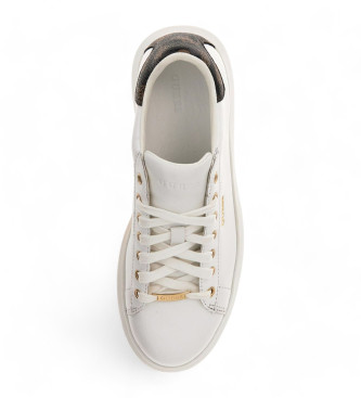 Guess Sneaker Vibo in vera pelle bianca