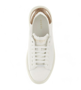 Guess Sneakers Elbina in vera pelle bianca