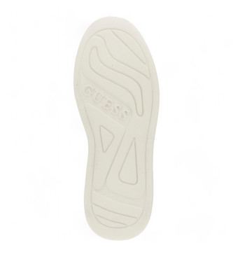 Guess Elbina genuine leather slippers white