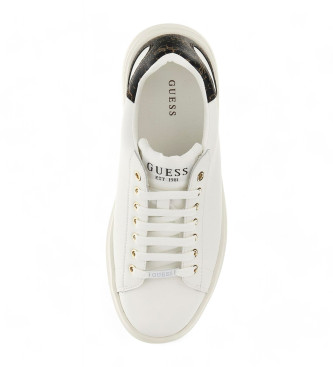 Guess Sneakers Elbina in vera pelle bianca