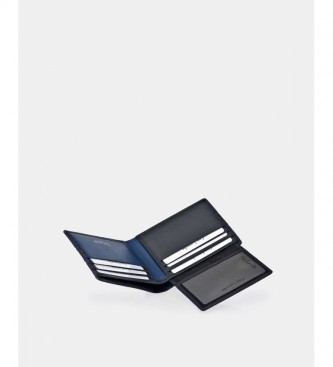 Guy Laroche American Leather GL-3704 double card holder blue -11x8x1,5cm