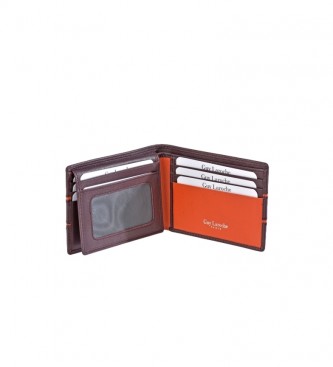 Guy Laroche American Leather GL-3704 double burgundy card holder -11x8x1,5cm