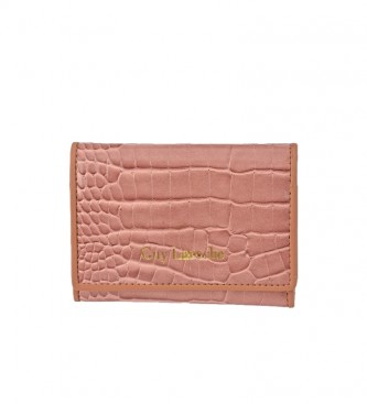 Guy Laroche GL-7501 borsa in pelle rosa -11x8,5x1cm-