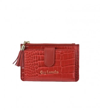 Guy Laroche Leather coin purse GL-7506 red -14x9x1.5cm