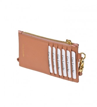 Guy Laroche Leather holder with hand grip GL-7499 pink -14x7.5x1cm