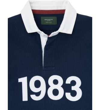 Hackett London 1983 Rugby navy polo shirt