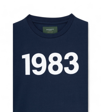 Hackett London T-shirt 1983 marineblau
