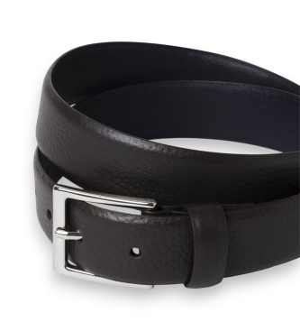 Hackett London Ceinture en cuir de galet marron