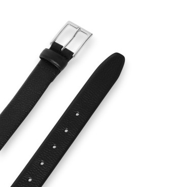 Hackett London Zwarte kiezelriem