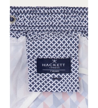 Hackett London Kostium kąpielowy 3D Box niebieski