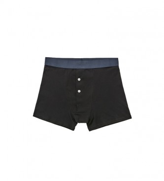 HACKETT 3 Pack Buttoned Boxers Black