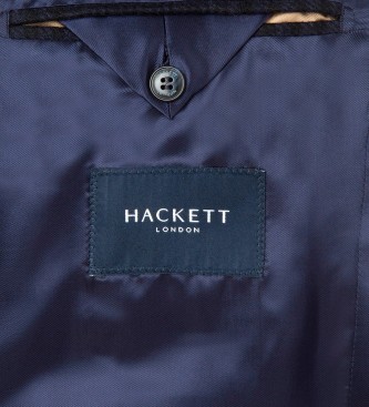Hackett London Casaco com babete azul-marinho