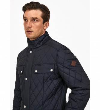 Hackett London Knightsbridge marinebl frakke