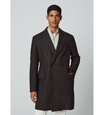 Hackett London Grey Ptooth coat