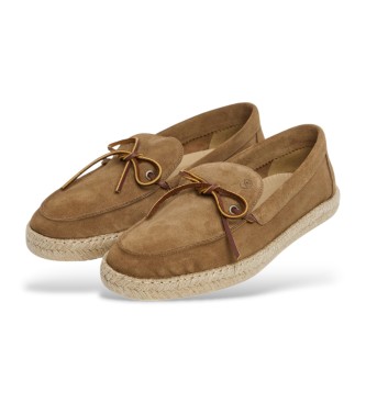 Hackett London Alpargatas de Piel Altea Laces marrn