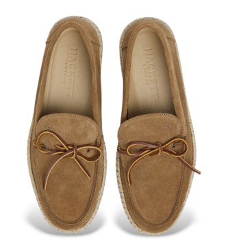 Hackett London Alpargatas de Piel Altea Laces marrn
