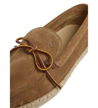 Hackett London Alpargatas de Piel Altea Laces marrn