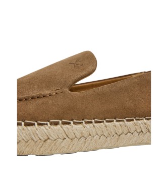 Hackett London Bruna Altea Loafer espadriller i lder