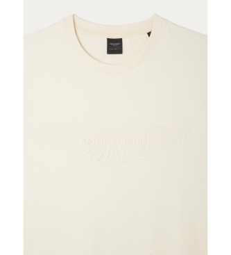 Hackett London T-shirt beige Am Emboss