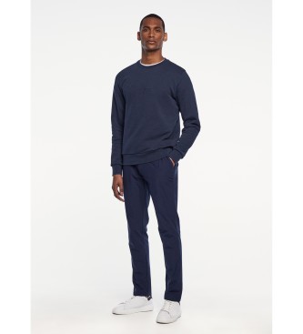 Hackett London Jumper Am Embossed Crew marinbl