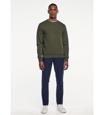 Hackett London Felpa verde in rilievo