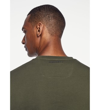 Hackett London Felpa verde in rilievo