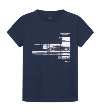 Hackett London Am Graphic T-shirt navy