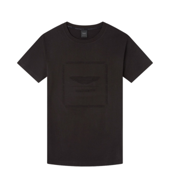 Hackett London HS grafisch T-shirt zwart