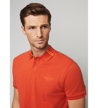 Hackett London Polo Amr Tipped pomarańczowy