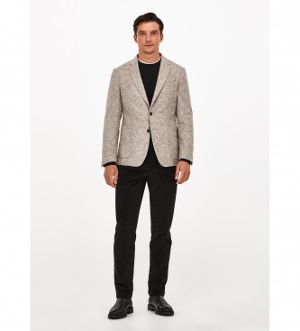 Hackett London Szara kurtka Boucle