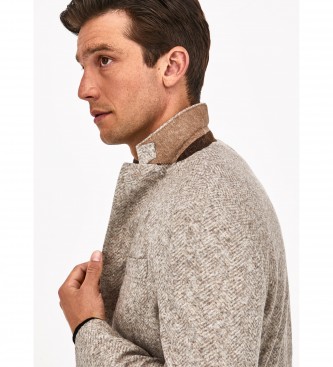 Hackett London Szara kurtka Boucle