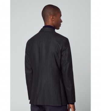 Hackett London Hbone groene blazer