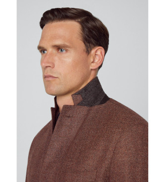 Hackett London Giacca in lana marrone