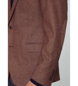 Hackett London Brown wool blazer