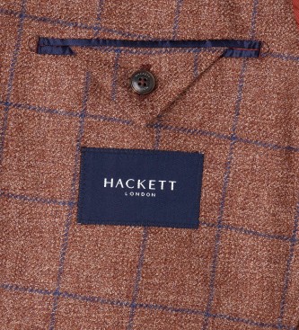 Hackett London Bruine Mouline blazer