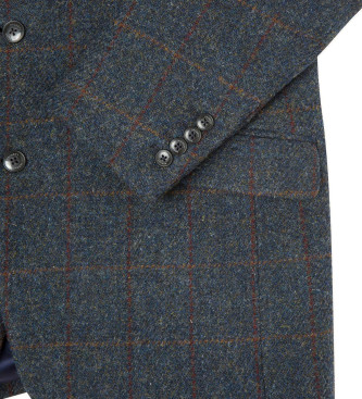 Hackett London Navy tweed-blazer