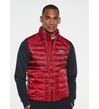 Hackett London AMR Quilted Vest Red