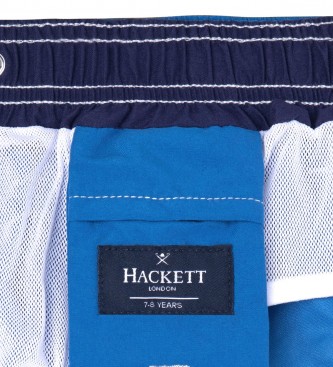 Hackett London Fato de banho azul com a marca Volley