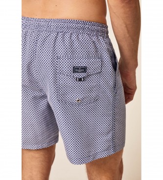 Hackett London Grid baddrkt marinbl