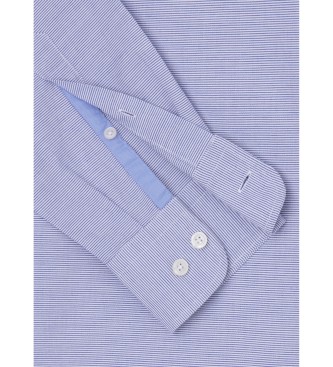Hackett London Koszula Barre Stripe niebieska