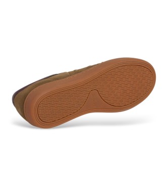 Hackett London Leren sneakers Beck Ivy bruin