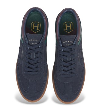 Hackett London Leren sneakers Beck Ivy marine