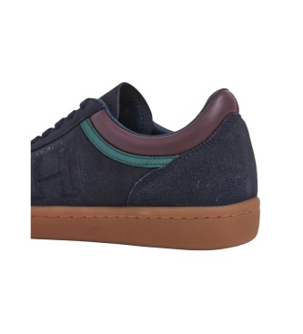 Hackett London Leren sneakers Beck Ivy marine