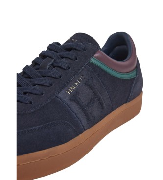 Hackett London Leren sneakers Beck Ivy marine