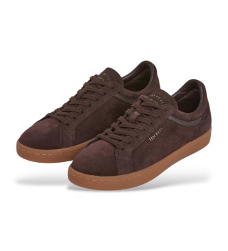 Hackett London Leren sneakers Beck Vibe bruin