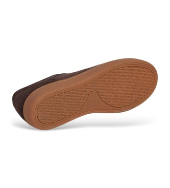 Hackett London Leren sneakers Beck Vibe bruin