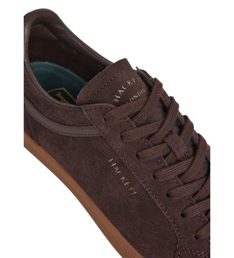 Hackett London Leren sneakers Beck Vibe bruin