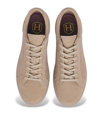 Hackett London Beck Vibe beige leren schoenen