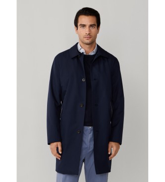 Hackett London Belgravia Coat Mac navy